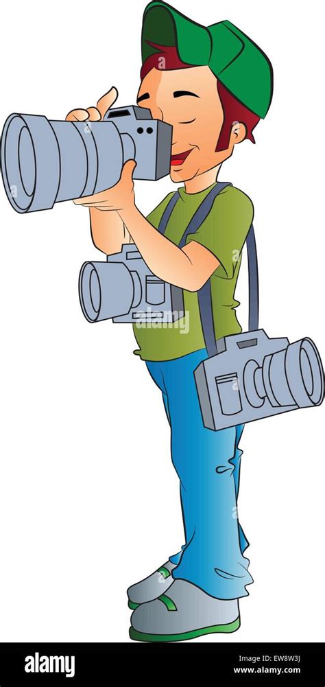 Professional Photographer Vector Illustration Stock Vector Image And Art