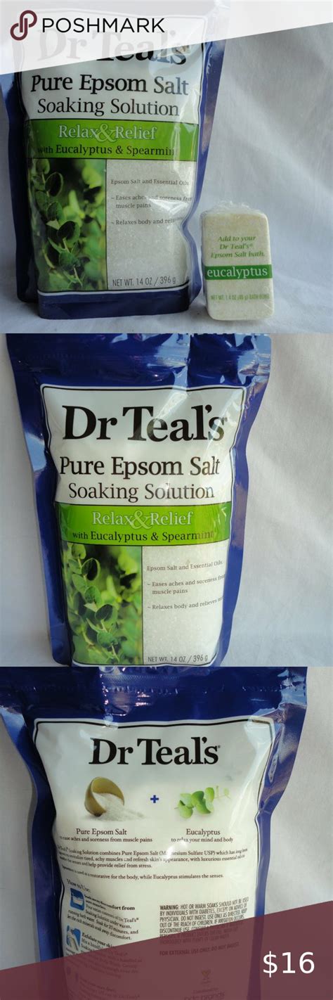 Dr Teals Relax And Relief Eucalyptus Epsom Salt And Spearmint Essential Oil Essential Oils Epsom