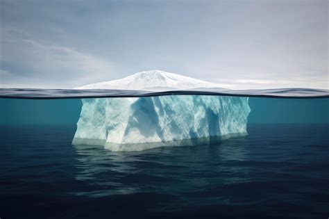 Premium Ai Image Concept Of An Iceberg With Only The Tip Visible Ai