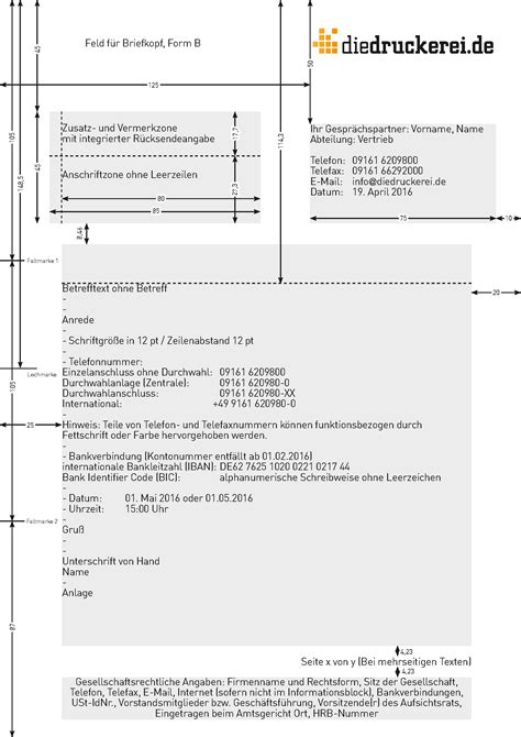 Dadurch lassen sich die briefe in genormte ringordner oder hefter archivieren und organisieren. Aufbau Geschäftsbrief nach DIN 5008 inkl. Vorlage