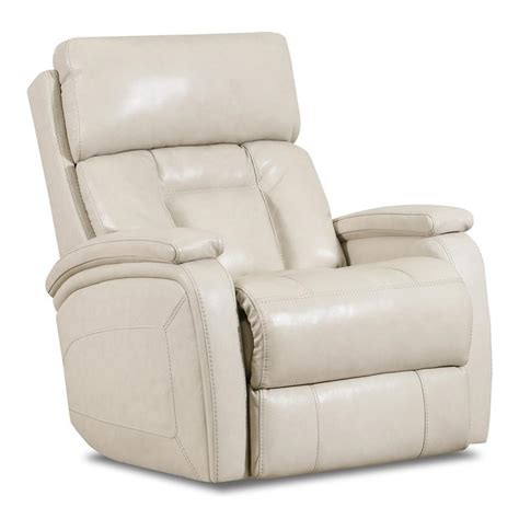 Lane Furniture Supervalue Leather Powered Rocker Recliner Chair In Ice