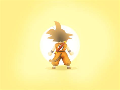 Tap and hold to download & share. Kid Goku illustration on Behance