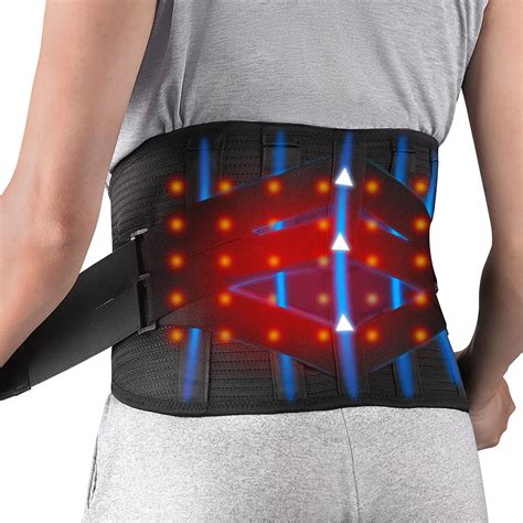 Heated Back Brace For Lower Back And Spine Pain Relief Hongjing Back