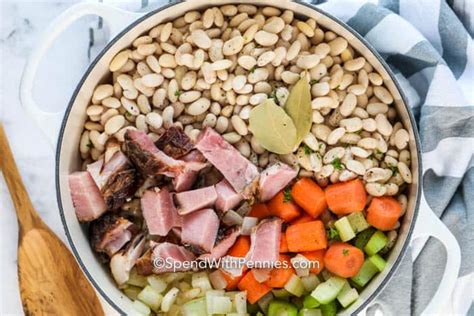 Add the onion, carrots, kombu, and bay leaves, turn the heat. Great Northern Beans and Ham {Quick & Easy} | YouTube ...