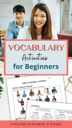 Esl And Efl Vocabulary Activities And Worksheets Ideas In