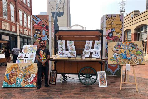 A Pop Up Event Transforms Underground Atlantas Wooden Cart Kiosks Into