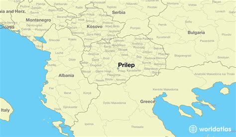 Where Is Prilep Macedonia Prilep Prilep Map