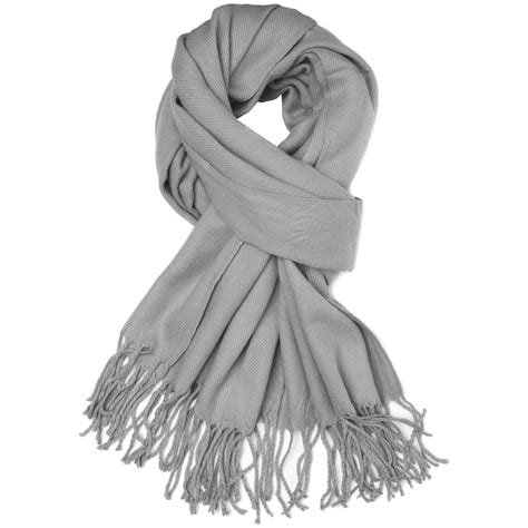 Scarf Perfect Grey Sjaals Comegetfashion