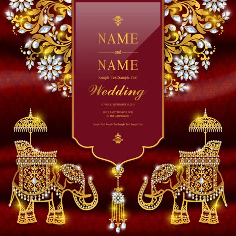 Wedding Invitation Card Templates Vector Premium Download