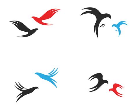 Bird Fly Sign Abstract Template Icons Vector 585836 Vector Art At Vecteezy