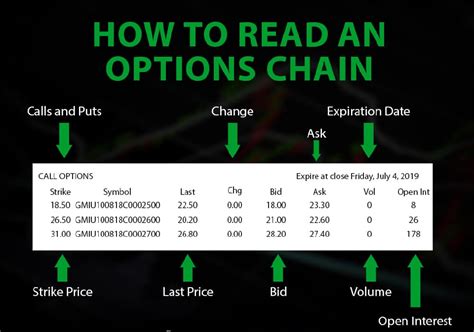 How To Read Options Chain Candidate