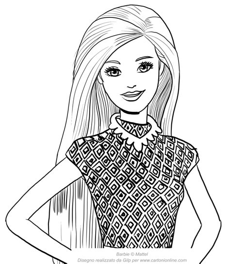 Barbie Para Colorear Cara Barbie Es Un Personaje Muy Especial Para
