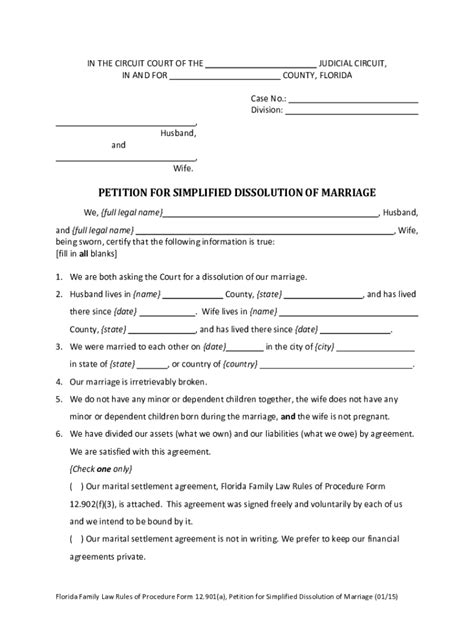 Dissolution Of Marriage Florida Fill Out Sign Online Dochub