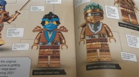 Lego Ninjago Golden Legacy Zane And Nya Minifigures Revealed