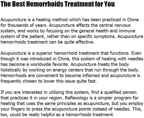 Hemorrhoids Acupuncture Noahauden