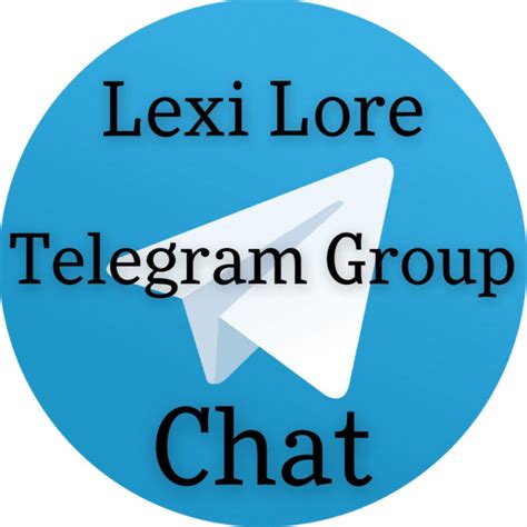 Lexi Lore On Twitter Join My Telegram Group Chat By Lexilore