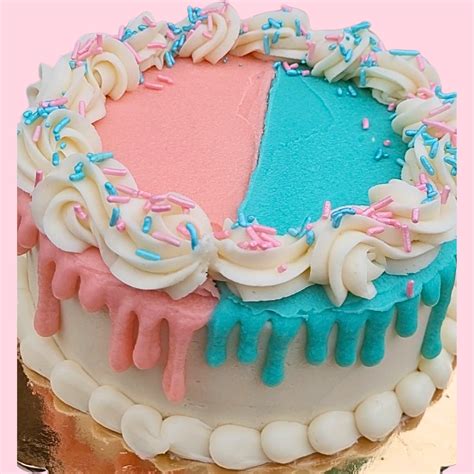 gender reveal celebration cheesecakes