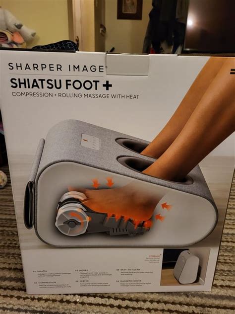Sharper Image® Shiatsu Foot Massager In Grey Bed Bath And Beyond Canada