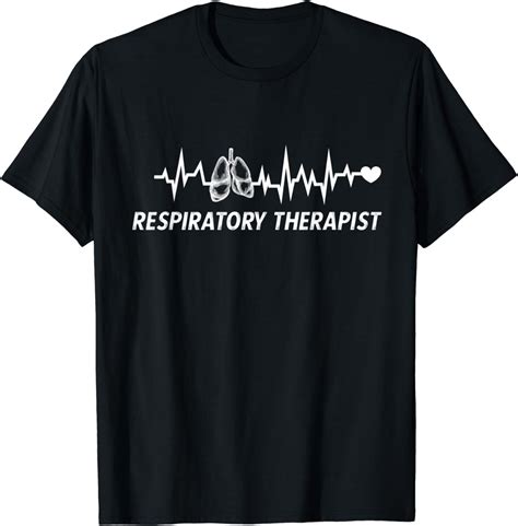Respiratory Therapist Shirt Heartbeat Lungs Rtt Care Week T Shirt Clothing Shoes