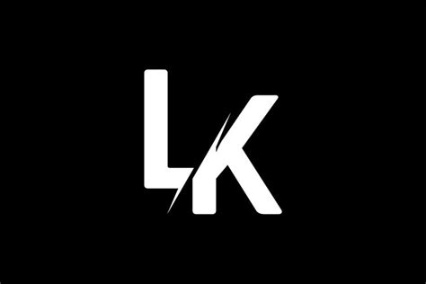 Monogram Lk Logo Design Graphic By Greenlines Studios · Creative