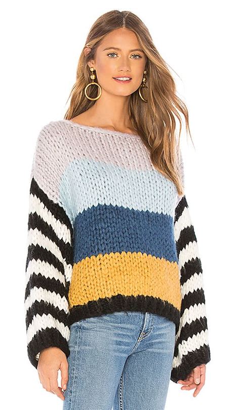 chunky stripe sweater in mixed signals sweaters women fashion sweaters for women stripe sweater