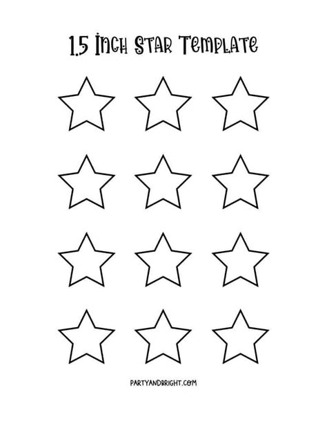 Star Template Printables Large And Small Star Stencils The Organized Mom