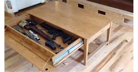 Cabinet wood cabinet plans via plansdsgn.com. 15 Craziest Gun Racks on the Internet