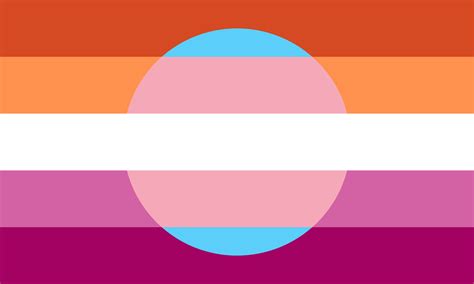 Lesbian Flag With Trans Inset Rqueervexillology