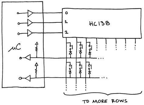 3 To 8 Decoder Used To Multiplex A Switch Matrix Open Music Labs