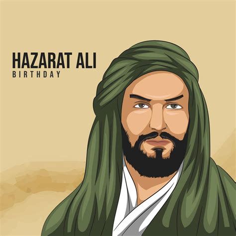 Hazarat Ali S Birthday Hazrat Ali Portrait Illustration 16834233
