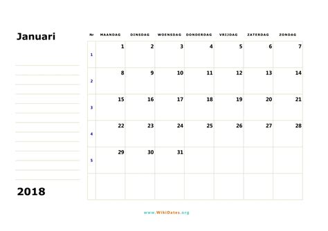 Blank calendar 2018 october free download. Kalender Januari 2018 | WikiDates.org
