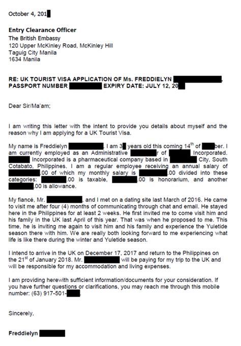 Cover Letter Sample For Business Visa Application | Business Letter