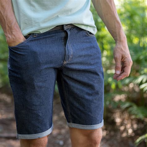 Slim Jeans Shorts Denim Shorts For Man Snap Climbing