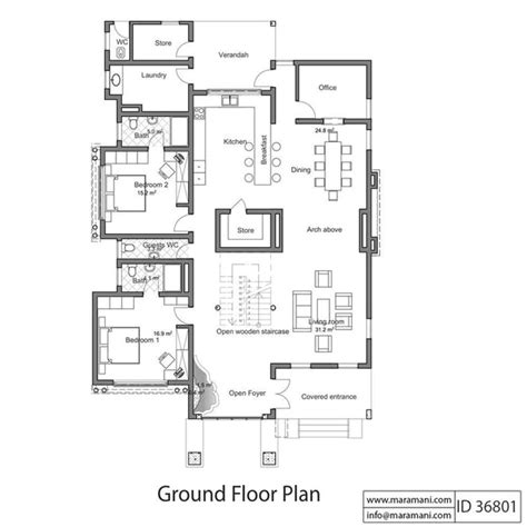 Six Bedrooms House Plan Id 36801