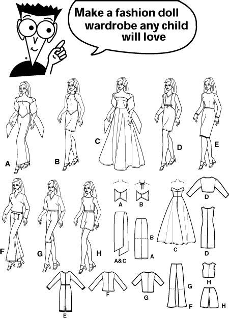 Free Printable Barbie Clothes Patterns Vailakester