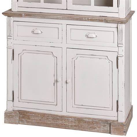 (se habla espanol) we're here to help: Lyon Range - Antique White Kitchen Display Glazed Cabinet ...