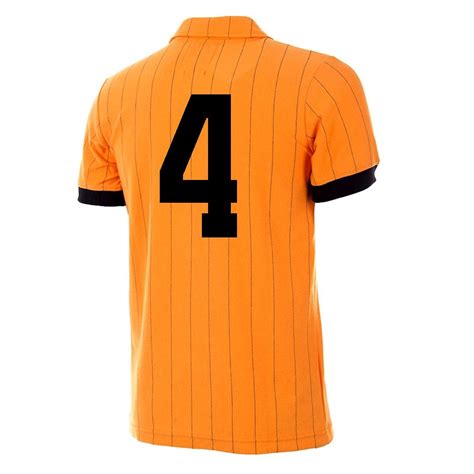 Ein trikot wie eine tulpe. Niederlande Retro Fussball Trikot 1983 + Nummer 4 ...