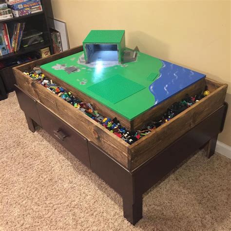 Train Table To Lego Table Conversion Table Lego Diy Lego Play Table