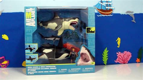 Great White Shark Attack Orca Killer Whale Toys Video Animal Planet