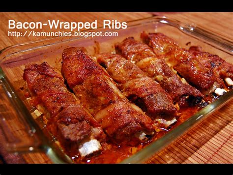 Just Sharing The Munchies Bacon Wrapped Ribs
