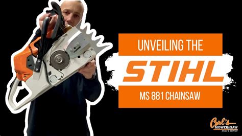 Unveiling The Stihl Ms 881 Chainsaw Youtube