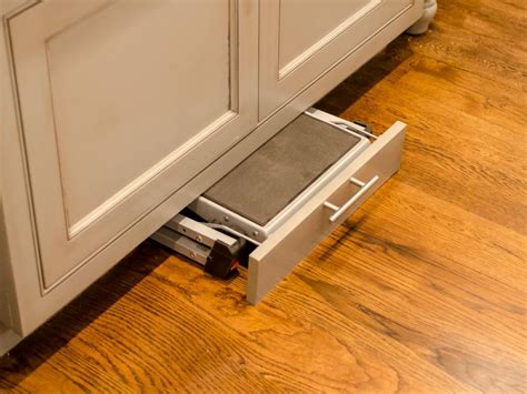 Pull out toe kick step stool. Pin on kitchen