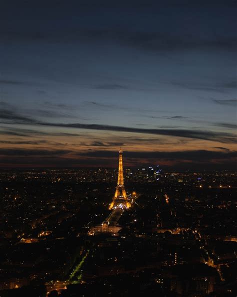 Photo Of Paris Cityscape With The Eiffel Tower During Night Time Asviral