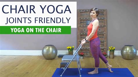 Chair Yoga Exercise For Bad Knees Hips Home Stretching For Seniors