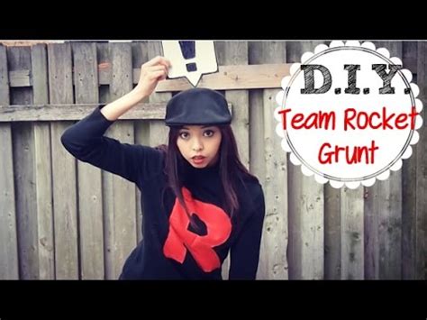 To get that team rocket or team ranbow rocket look for your pokemon go character: DIY Last Minute Halloween Costume TEAM ROCKET GRUNT | Enchantelle - YouTube
