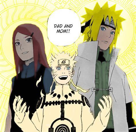 Naruto And His Parents Colored By Seiryu Kun On Deviantart