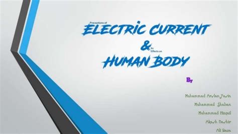 Effects Of Electric Current On Human Body