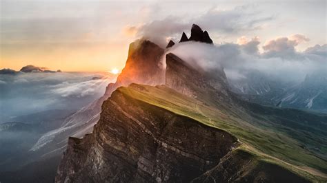 Dolomites Mountain Range 5k Sony Bravia Tv Original Oled