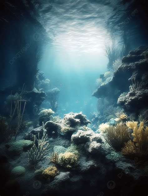 Coral Plant Underwater World Deep Sea Photography Advertising