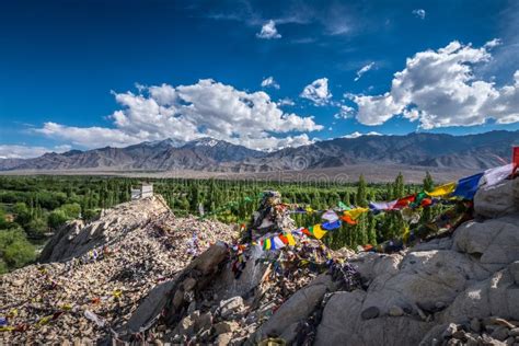 Landscape Of The Shey Monastery Leh Ladakh Northern India On Stock
